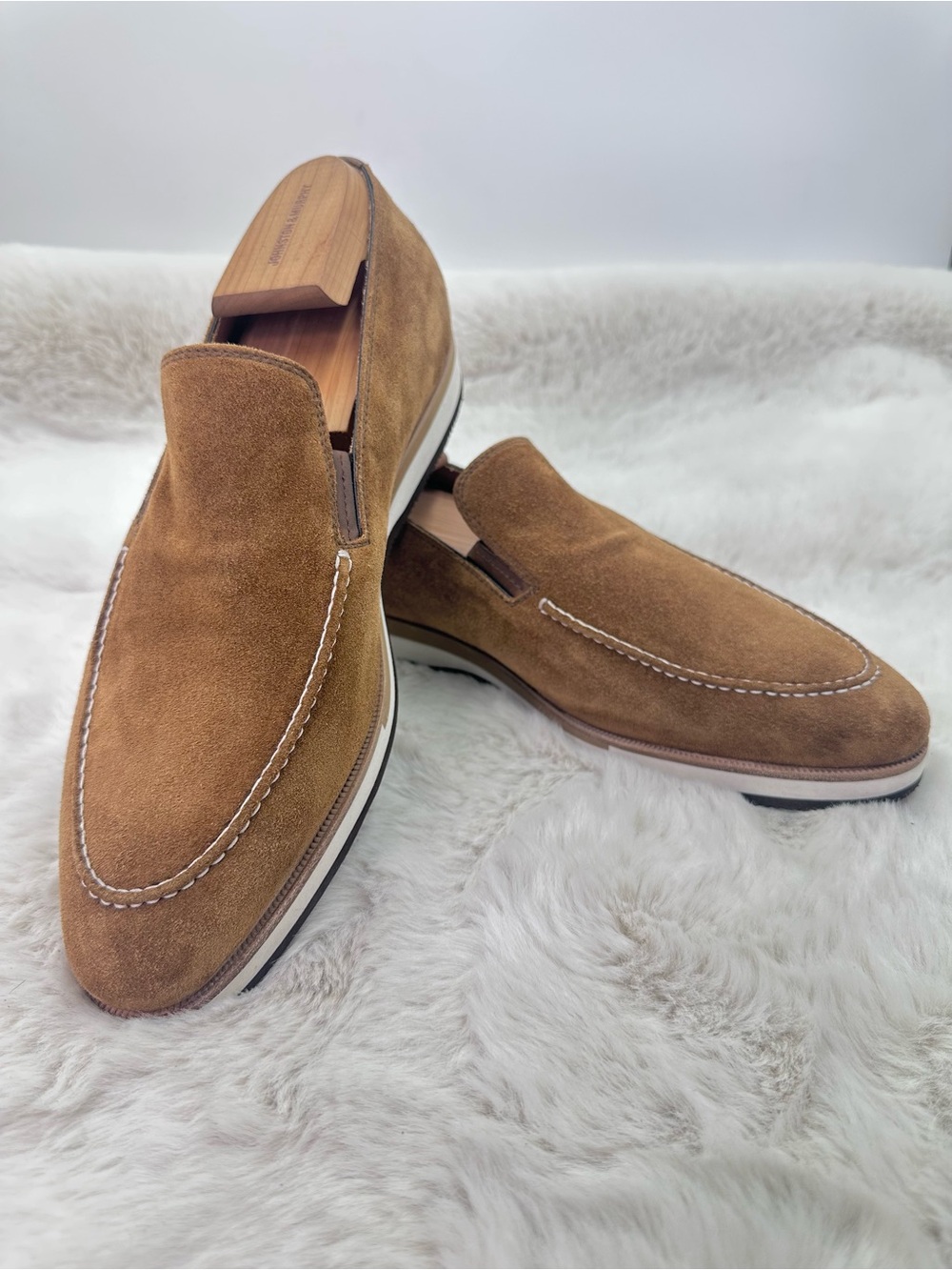 BONTONI Brown Moccasin Shoes Venetian Loafer Slip On Men’s 10‎ NWOT